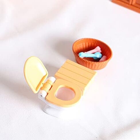 NWFashion 1:12 Dollhouse Bathroom Set Model Scenery Miniature Accessories (4 Set) in Kuwait