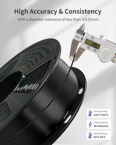 خيوط PLA الحريرية 1.75 مم، حرير وردي لامع خالٍ من الانسداد، بكرة 1 كجم (2.2 رطل)، دقة الأبعاد +/- 0.03 مم in Kuwait