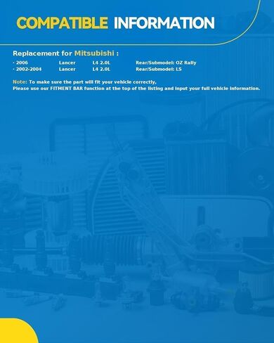 PHILTOP 512277 محمل العجلة الخلفية مناسب لميتسوبيشي لانسر 2002-2004 2006، 4 العروات محور العجلة الجمعية in Saudi Arabia