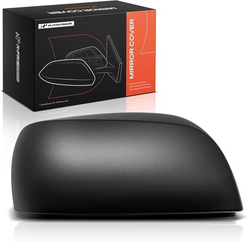 غطاء مرآة الرؤية الخلفية الجانبية للسائق A-Premium - متوافق مع Subaru Forester 2014-2018، Impreza 2012-2014 - أسود مزخرف، بدون فتحة إشارة الانعطاف in Kuwait