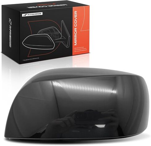 غطاء مرآة الرؤية الخلفية الجانبية للسائق A-Premium - متوافق مع Subaru Forester 2014-2018، Impreza 2012-2014 - أسود مزخرف، بدون فتحة إشارة الانعطاف in Kuwait
