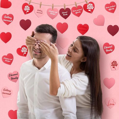 Tatuo 300 Pcs Valentine's Day 4 x 4 '' Heart Cutouts Paper Hearts with Glue Point Dots Large Paper Heart Cut Outs for Valentine's Day Decorations Crafts (Gradient Red) in Saudi Arabia