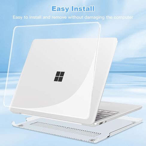 Teryeefi Clear Case for 13-inch Microsoft Surface Laptop Copilot+ PC 2025 Model 2095, Lightweight Protective Hard Shell with Keyboard Cover Screen Protector, Crystal Transparent in Saudi Arabia