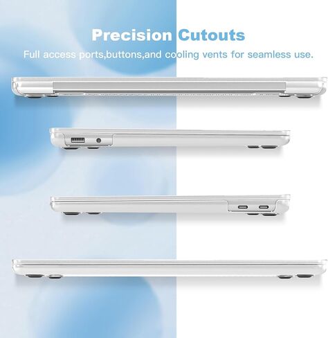Teryeefi Clear Case for 13-inch Microsoft Surface Laptop Copilot+ PC 2025 Model 2095, Lightweight Protective Hard Shell with Keyboard Cover Screen Protector, Crystal Transparent in Saudi Arabia