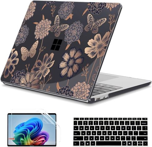 Teryeefi Clear Case for 13-inch Microsoft Surface Laptop Copilot+ PC 2025 Model 2095, Lightweight Protective Hard Shell with Keyboard Cover Screen Protector, Crystal Transparent in Saudi Arabia