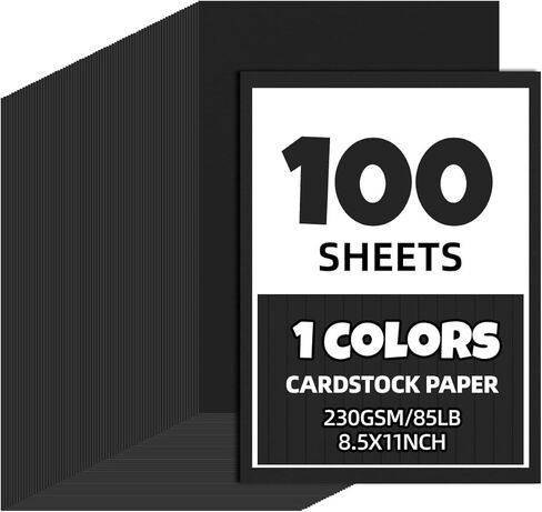 100 ورقة 8.5 × 11 بطاقة ملونة، بطاقات ملونة متنوعة 50 لونًا 180 جم/65 رطل ورق بناء متعدد الألوان للحرف اليدوية واللوازم المدرسية وديكورات الحفلات (مزيج الألوان 100 قطعة) in Kuwait