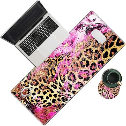 Large Gaming Mouse Pad, I can Do All Thing Through Christ Quotes Desk Pad, Big Extended Keyboard Mouse Mat Pad with Stitched Edge for Laptop Computer Game Office Home Desk Decor with Coaster in Saudi Arabia