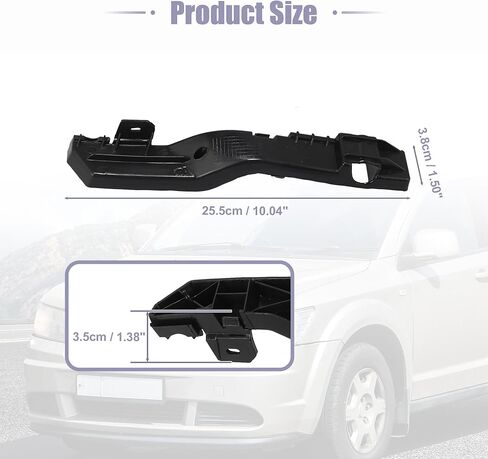 X AUTOHAUX 1 Pair Front Bumper Bracket Support Left and Right Side for Dodge Journey 2009-2020 5178411AD 5178410AD in Saudi Arabia