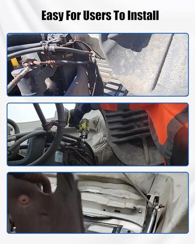 كابل ضبط غطاء المحرك مع مشابك مناسب لشاحنات Peterbilt 389 388 384 استبدال L92-6017-1065 L9260171065، كابل التحكم في غطاء المحرك 41.5 بوصة، قطعتان in Saudi Arabia