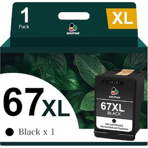 SHUPAN 67XL Ink for HP 67 Black Ink Cartridge 67 XL for Deskjet 2800e 2827e 2855e 2852e 2755e 2700 4200e 4255e 4227e 4100e Envy 6455e 6055e 6000 for HP Ink 67 Black(1 Pack) in Kuwait