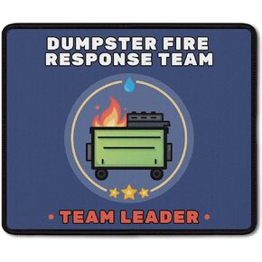 Dumpster Fire Response Team Mouse Pad,Funny Dumpster Fire Mouse Pad for Work Computers Laptop Office Desk Accessories,Funny Gifts for Multi-Fire Expert Women Men Coworkers,9.5x7.9 Inch,J067 in Kuwait