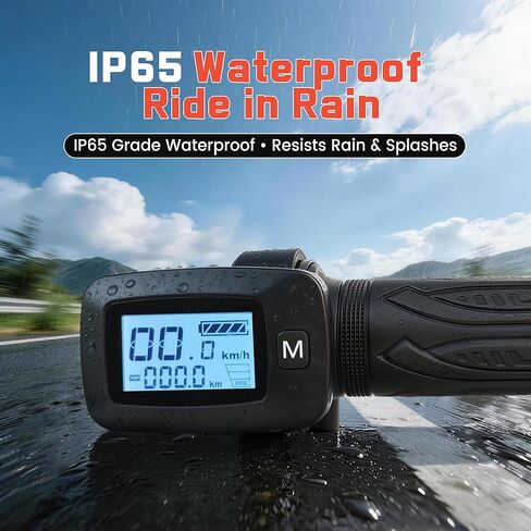 شاشة عرض عداد السرعة المتكاملة الجديدة للدراجة الإلكترونية (مع M) ومقابض الجانب الأيسر لدراجة نارية Tutto Tutti Soleil 01 E-Motorcycle، ملاحظة: لا يمكن استخدام الخانق الجديد والقديم بالتبادل. in Kuwait