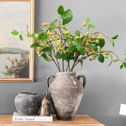 CHIAVE Artificial Berries Simulation Flowers Lifelike Berries - 8 pcs -Pink in Kuwait