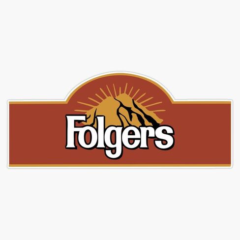 Folgers حبوب القهوة ملصق ملصقات للسيارة متعددة الأشكال ملصق حائط من الفينيل‏ 5" in Kuwait