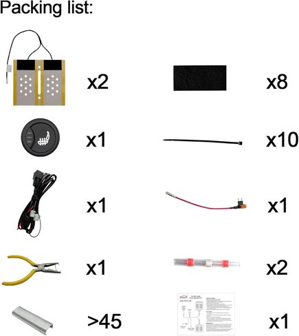 طقم راحة المقعد العالمي للسيارات والشاحنات الصغيرة (12V-105A) in Saudi Arabia