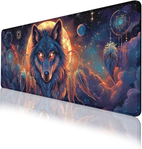 لوحة ماوس UFO Fantasy Starry Night Mountain Cow لوحة ماوس ممتدة مقاومة للماء وحواف مخيطة وقاعدة مطاطية مضادة للانزلاق لخريطة لوحة مفاتيح الكمبيوتر المكتبية ولوحة مفاتيح الكمبيوتر المحمول 31.5 × 11.8 بوصة in Kuwait