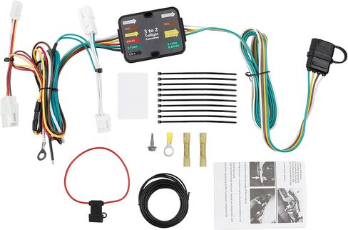 Dasbecan 56434 Trailer Wiring Harness Compatible with Mitsubishi Outlander 2022-2025 Toyota RAV4 2019-2025 Prime 2021-2024 4-Pin Connector Towing Wiring Kit in Saudi Arabia