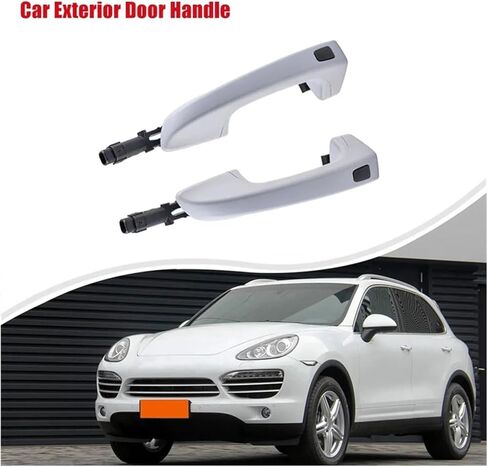 Car Left Exterior Door Handle Compatible with Porsche Cayenne 3.0L 3.6L 4.8L 2011-2018 95853120502G2X in Saudi Arabia