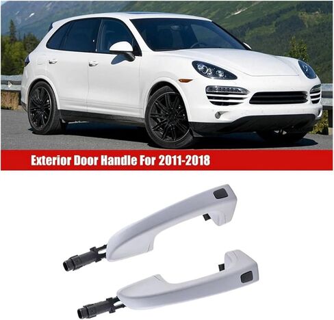 Car Left Exterior Door Handle Compatible with Porsche Cayenne 3.0L 3.6L 4.8L 2011-2018 95853120502G2X in Saudi Arabia