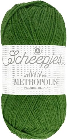 Scheepjes Metropolis 1x50g - 031 Canberra, Green Yarn for Knitting and Crocheting in Saudi Arabia