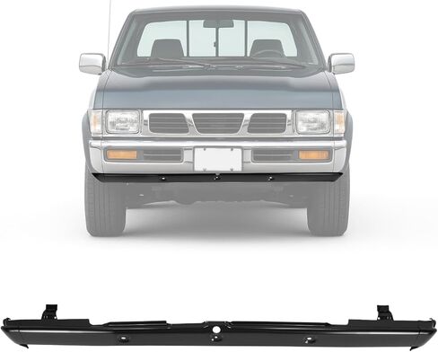 KUAFU Front Bumper Valance Compatible with 1993-1997 Nissan Pickup D21 Base SE XE Replacement for NI1095105 6265056G00 Lower Bumper Cover Steel Electrophoresis Primed Black in Saudi Arabia