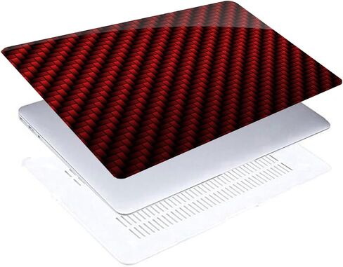 حافظة IVY لجهاز MacBook Air 15 بوصة (M4 M3 M2، A3241 A3114 A2941) - غطاء صلب كريستالي مع نسيج من ألياف الكربون، وسادات مضادة للانزلاق، حافظة واقية رفيعة للغاية وخفيفة الوزن - أسود in Saudi Arabia