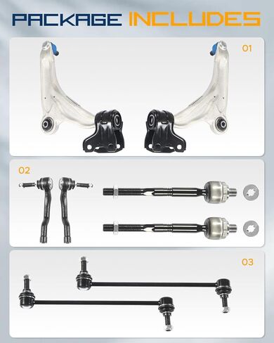 Front Left Lower Control Arm Fits 2010-2012 for Ford Taurus Flex, Lincoln MKT | for 2009-2012 Lincoln MKS w/Ball Joint Replacement #CMS401122 in Saudi Arabia