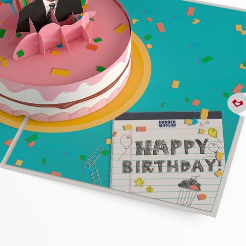 Lovepop Happy Birthday Pop-Up Card for Her and Him - 3D The Office Birthday Greeting Cards for Boys, Girls, Men, Women - Boom. Roasted. - 5" x 7" Michael Scott - Blank Note Card & Envelope Included in Saudi Arabia
