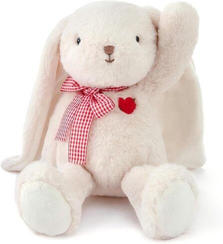 11.4" Small Teddy Bear with Heart Cute Brown Teddy Bear Stuffed Animals for Valentines Day Soft Bear Plushie Toy Stuffed Bear Plush Gifts for Girlfriend Kid in Kuwait