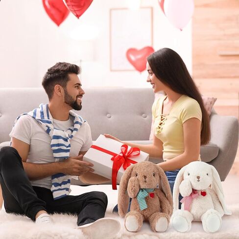 11.4" Small Teddy Bear with Heart Cute Brown Teddy Bear Stuffed Animals for Valentines Day Soft Bear Plushie Toy Stuffed Bear Plush Gifts for Girlfriend Kid in Kuwait