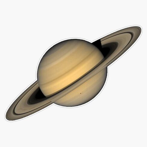 ملصق فينيل مغناطيسي من MAGNET Planet Saturn مقاس 5 بوصة in Kuwait