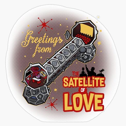 ملصق مغناطيسي من الفينيل مغناطيسي Mst3K - ملصق مغناطيسي من الفينيل مقاس 5 بوصة من MAGNET Satellite Of Love - Mst3K in Kuwait