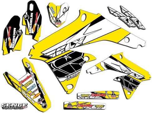 2000-2009 DRZ 110 13 Fly Pink Senge Graphics Base Kit Compatible with Suzuki in Saudi Arabia