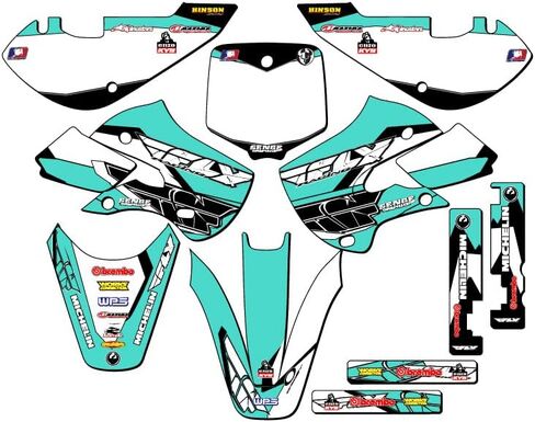 2000-2009 DRZ 110 13 Fly Pink Senge Graphics Base Kit Compatible with Suzuki in Saudi Arabia
