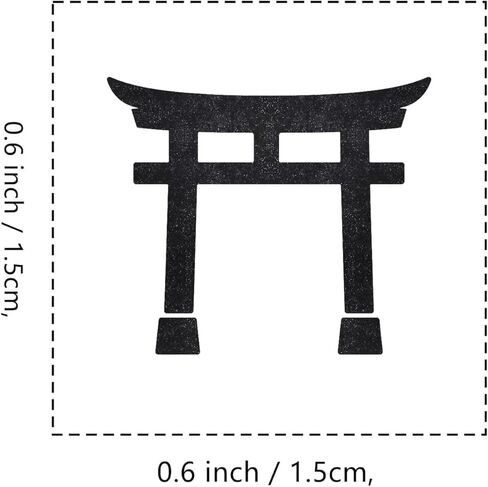Japan Shrine Rubber Stamp, 3/5 Inch Small Mini Stamp for Scrapbooking Card Making Planner in Saudi Arabia