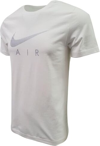 Nike Mens Swoosh Air Metallic Graphic Tee, Grey/Silver, XXL in Saudi Arabia