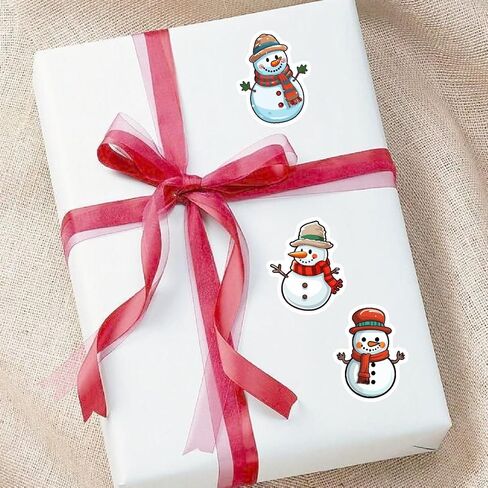 500PCS 1Inch Gold Foil Stamping Christmas Stickers - Self-Adhesive PP Labels | for Gift Wrapping, Scrapbooking, Party Decor | Ideal for Holidays, Birthdays, DIY & Crafts in Saudi Arabia