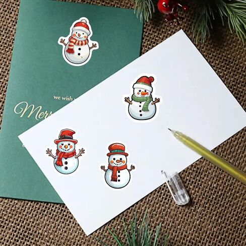 500PCS 1Inch Gold Foil Stamping Christmas Stickers - Self-Adhesive PP Labels | for Gift Wrapping, Scrapbooking, Party Decor | Ideal for Holidays, Birthdays, DIY & Crafts in Saudi Arabia