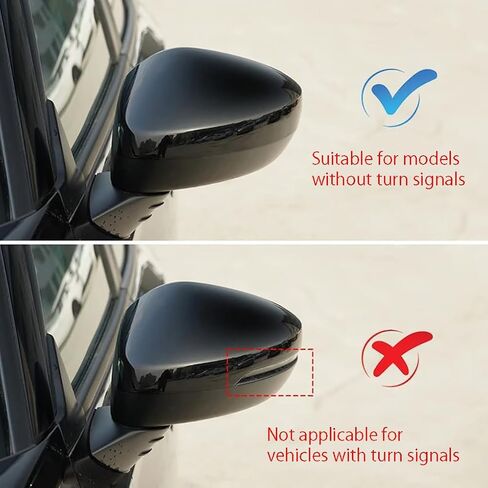 Left Driver Side Direct Mirror Cap Cover Replacement Compatible With Honda Civic 11th 2022 2023 2024 US Model Rearview Mirror Cover Without Turn Signal Lights (Red left) in Saudi Arabia