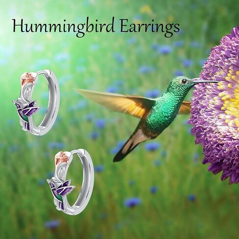 Flamingo Earrings 925 Sterling Silver Flamingo Hoop Earrings Flamingos Jewelry for Women in Kuwait