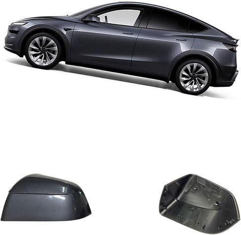 متوافق مع استبدال غطاء المرآة الجانبية Tesla Model Y Juniper 2025 (عالمي 2021-2024)، غطاء غطاء مرآة الرؤية الخلفية لجانب الراكب الأيمن لملحقات Model Y Juniper (أحمر) in Kuwait