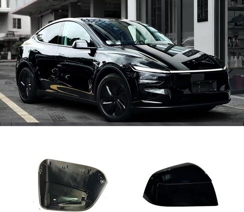 متوافق مع استبدال غطاء المرآة الجانبية Tesla Model Y Juniper 2025 (عالمي 2021-2024)، غطاء غطاء مرآة الرؤية الخلفية لجانب الراكب الأيمن لملحقات Model Y Juniper (أحمر) in Kuwait