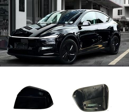 متوافق مع استبدال غطاء المرآة الجانبية Tesla Model Y Juniper 2025 (عالمي 2021-2024)، غطاء غطاء مرآة الرؤية الخلفية لجانب الراكب الأيمن لملحقات Model Y Juniper (أحمر) in Kuwait