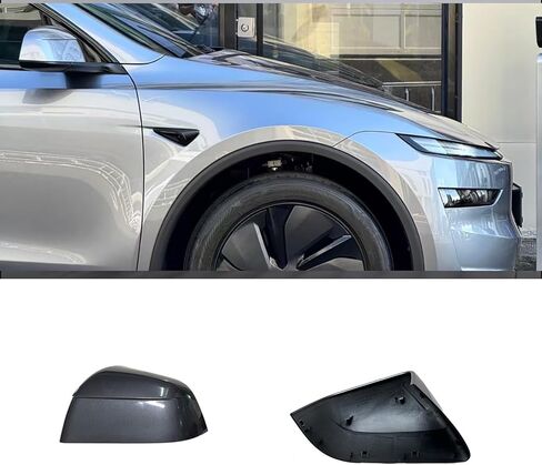 متوافق مع استبدال غطاء المرآة الجانبية Tesla Model Y Juniper 2025 (عالمي 2021-2024)، غطاء غطاء مرآة الرؤية الخلفية لجانب الراكب الأيمن لملحقات Model Y Juniper (أحمر) in Kuwait