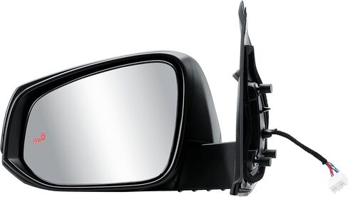 Passenger Right Side Door Mirror Power and Heated Glass with BLIS Turn Signal Light and Primer Back Manual Folding for Toyota Tacoma 2017-2023 in Saudi Arabia
