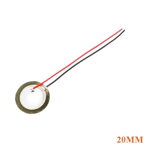 10pcs Piezoelectric Piezo Ceramic Wafer Plate Sounder Sensor Dia 12MM/15MM/18MM/20MM/27MM/35MM/50MM for Buzzer Loudspeaker Wire(10pcs 20MM) in Kuwait