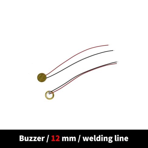 10pcs 12/15/18/20/27/35MM/50MM Buzze Piezoelectric Piezo Ceramic Copper Sheet Sounder Sensor Trigger Drum Disc with Copper Wire(18MM) in Saudi Arabia