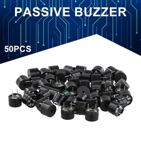 50PCS Passive Speaker Buzzer Electromagnetic Impedance 16 Ohms Electromagnetic Buzzer AC/2KHz 3V 5V 9V 12V Resistance Speaker in Saudi Arabia