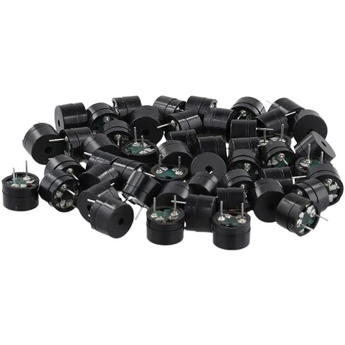 50PCS Passive Speaker Buzzer Electromagnetic Impedance 16 Ohms Electromagnetic Buzzer AC/2KHz 3V 5V 9V 12V Resistance Speaker in Saudi Arabia