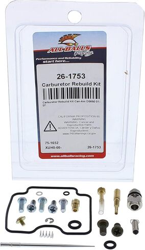 All Balls Racing 26-1753 Carburetor Rebuild Kit Compatible with/Replacement For Can-Am DS 650 2002-2007 in Saudi Arabia